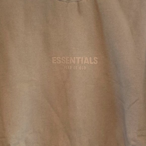 Essentials Fear of God Relaxed Wood Crewneck Fleece Oversized Sweatshirt NWT - Picture 6 of 12